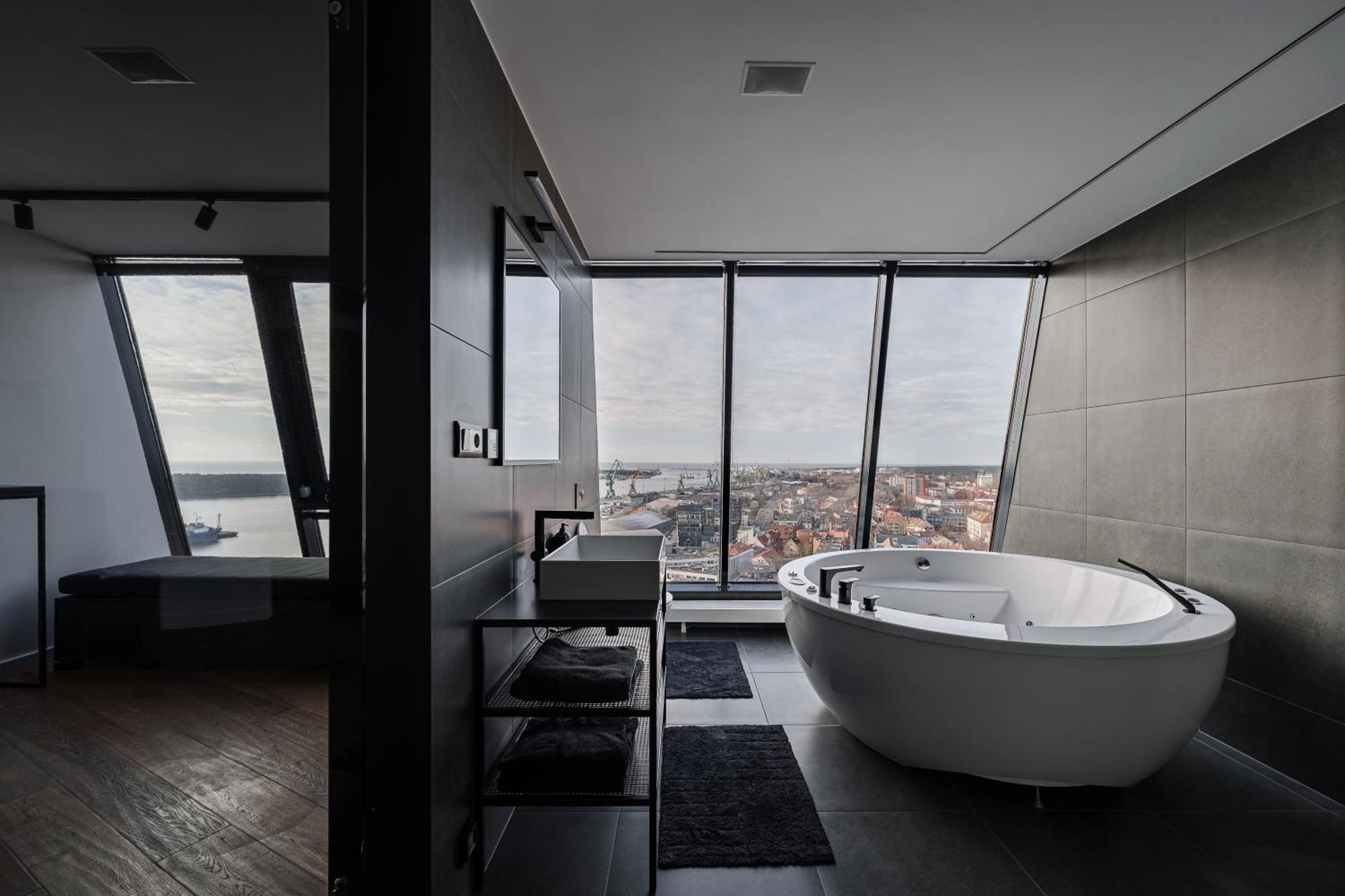 Apartamento Sky Garden Penthouse Klaipėda Exterior foto